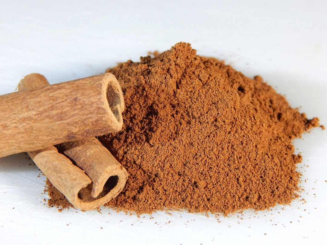 Natural, Raw Cinnamon Sticks and Cinnamon Powder