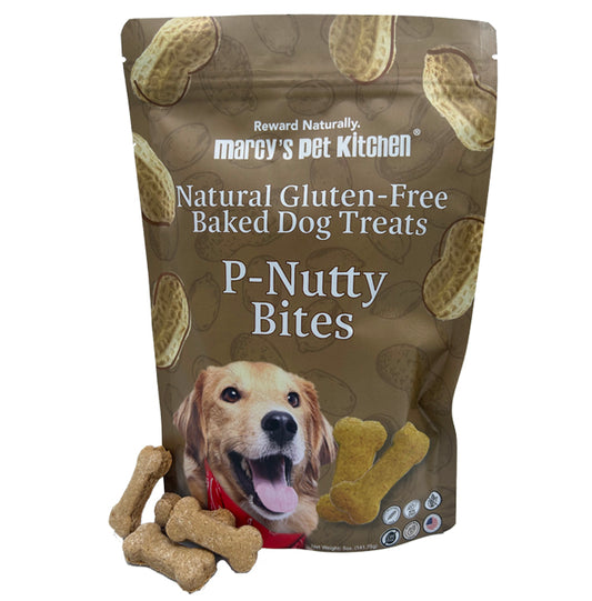 All-Natural Peanut Butter Dog Treats - Homemade-All Natural Dog Treats for Digestive Help - Gluten Free Healthy Human Grade Dog Biscuits for Sensitive Stomachs- USA Made