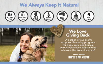 All-Natural Peanut Butter Dog Treats - Homemade-All Natural Dog Treats for Digestive Help - Gluten Free Healthy Human Grade Dog Biscuits for Sensitive Stomachs- USA Made