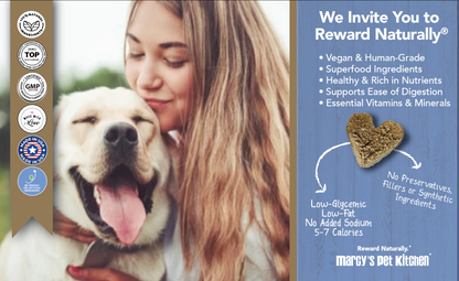 All-Natural Peanut Butter Dog Treats - Homemade-All Natural Dog Treats for Digestive Help - Gluten Free Healthy Human Grade Dog Biscuits for Sensitive Stomachs- USA Made