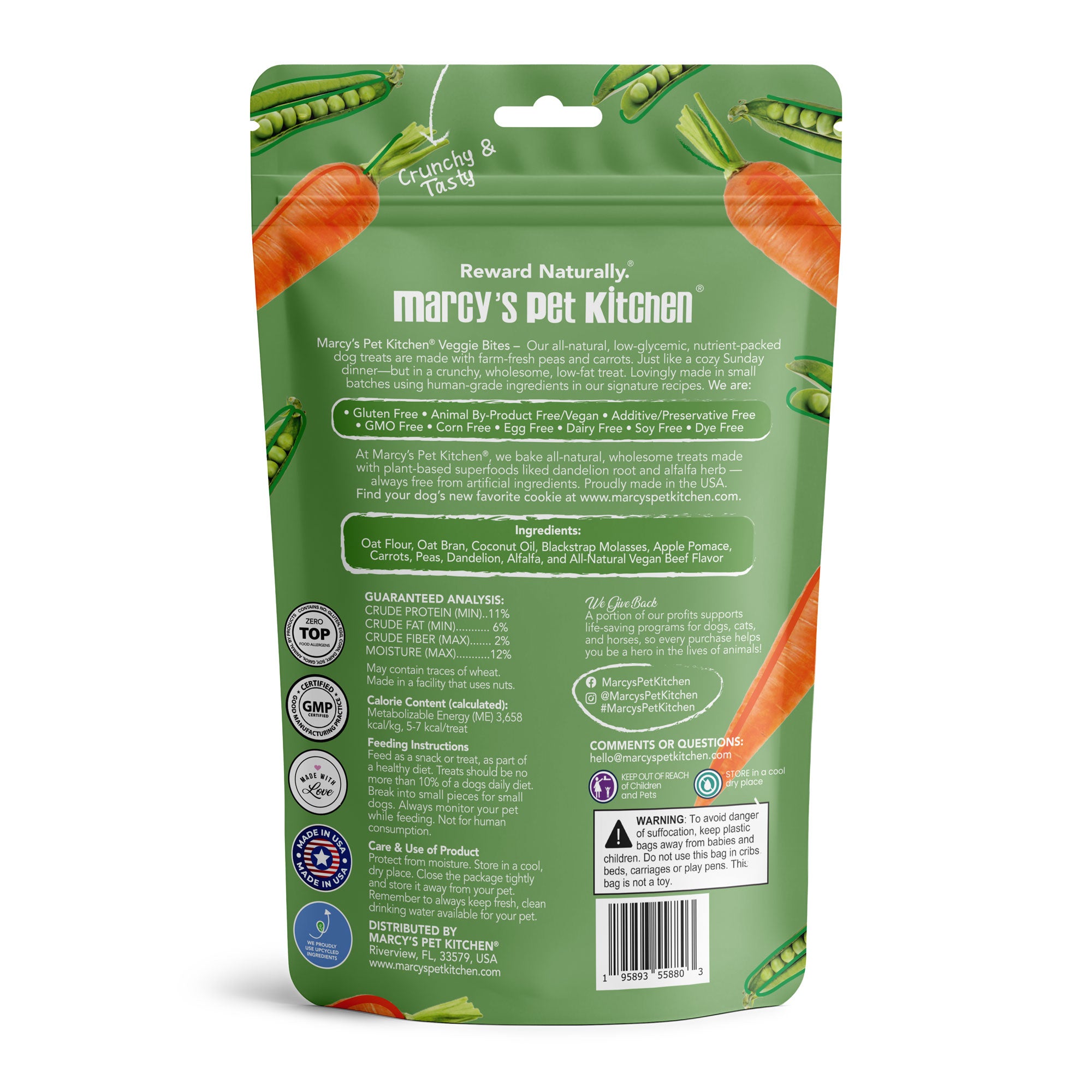 Veggie Dog Treats - All-Natural, Prebiotic | Marcy's Pet Kitchen