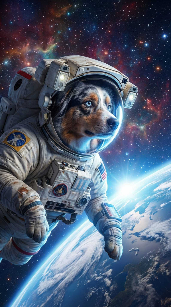 AI dog portrait example