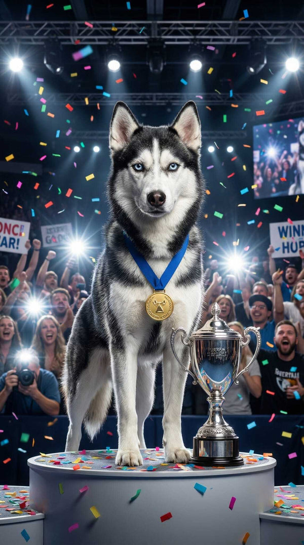 AI dog portrait example