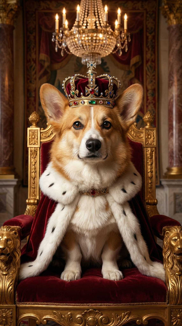 AI dog portrait example