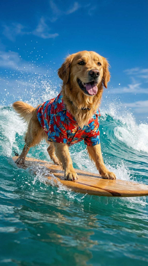 AI dog portrait example